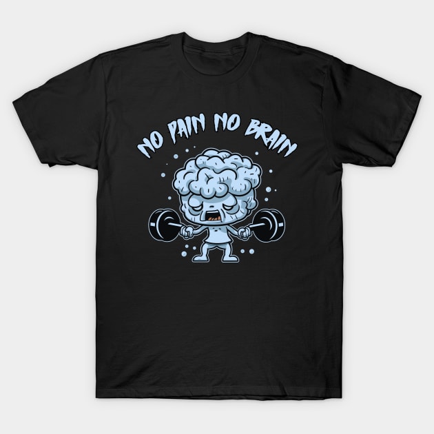 No Pain No Gain - Polar Edition T-Shirt by Ola Draws